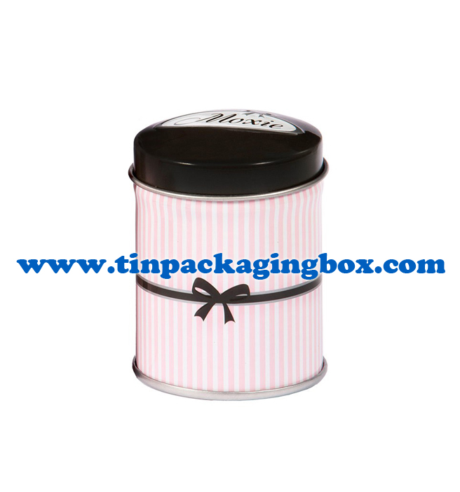 mini round tampon tin box