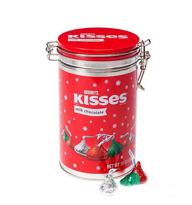 airtight round tin box with rubber seal for chocolate bar packaging